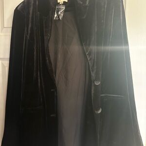 BiBi Men's Black Velvet Coat